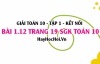 Bài 1.11 SGK Toán 10 tập 1 Kết nối tri thức